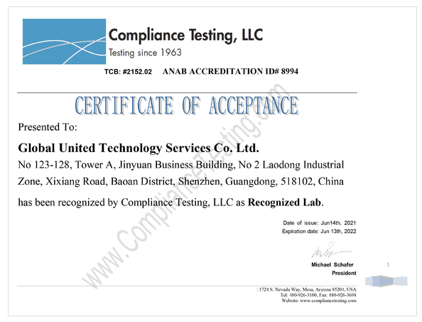 China Global United Technology Services Co.,Ltd. certificaten
