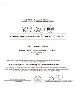 CHINA Global United Technology Services Co.,Ltd. certificaten