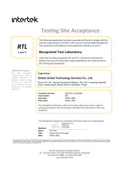 CHINA Global United Technology Services Co.,Ltd. certificaten
